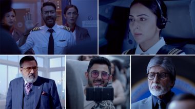 Runway 34 Trailer 2: Ajay Devgn, Amitabh Bachchan, Rakul Preet Singh Promise a Turbulent Journey (Watch Video)