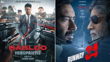 Runway 34 Vs Heropanti 2 Box Office Collection Day 1: Tiger Shroff Beats Ajay Devgn at the Ticket Windows On Opening Day