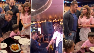 Salman Khan Wins the Internet as He Bonds with Kids at Jacqueline Fernandez’s Foundation Event (Watch Video)