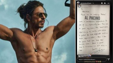 Pathaan: Shah Rukh Khan Pens Thank You Note for Film’s Crew Member, Picture of Letter Goes Viral!