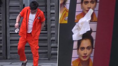 Lock Upp: An Annoyed Shivam Sharma Sticks a ‘Potty’ Smeared Toilet Paper on Payal Rohatgi’s Photo (Watch Video)