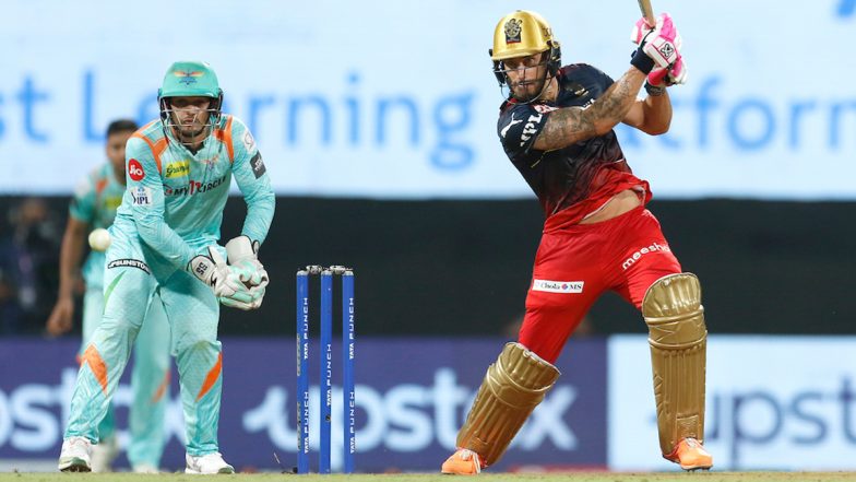 IPL 2022: Faf du Plessis' 96 Powers RCB To 181/6 Against LSG