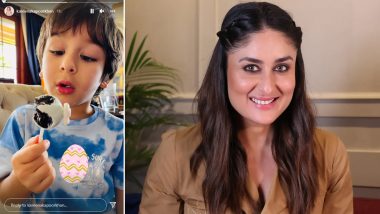 Easter 2022: Kareena Kapoor Khan’s Son Taimur Ali Khan Relishes on an Easter Lolly and It Looks Yum!