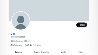 Twitter Account of India Meteorological Department Hacked