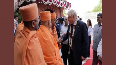 UK PM Boris Johnson Visits Akshardham Temple in Gujarat's Gandhinagar