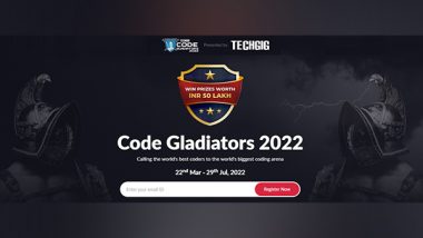 Business News | TechGig Code Gladiators 2022: World's Biggest Talent Hunt for Developers Opens for Registration