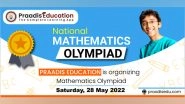 Business News | Praadis Education is Organizing the Biggest Mathematics Olympiad at National Level