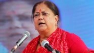 &lsquo;BJP Workers Being Killed Openly in Rajasthan&rsquo;, Claims Vasundhara Raje