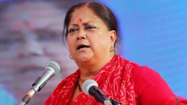 ‘BJP Workers Being Killed Openly in Rajasthan’, Claims Vasundhara Raje