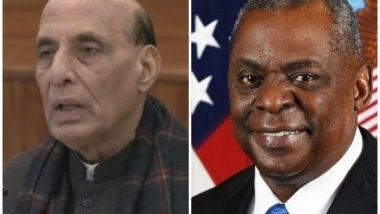 World News | India US 2+2 Dialogue: Defence Secretary Lloyd J Austin to Welcome Rajnath Singh at Pentagon on Sunday