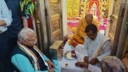 India News | Haryana CM Offers Prayers at Mata Mansa Devi Temple in Panchkula
