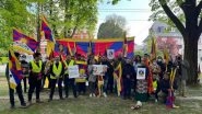 World News | Rights Group Protests in Brussels Against China, Demanding Release of Panchen Lama