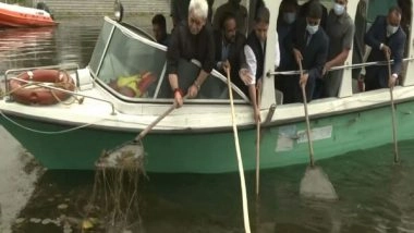 India News | J-K: Lt Governor Manoj Sinha Flags off Cleanliness Drive to Preserve Dal Lake
