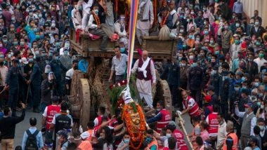 World News | Festivities Return to Nepal Post-pandemic with Chariot Procession Honouring God of Rain