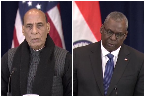 World News | US Defense Secy, Rajnath Singh Discuss China, Russia at Pentagon