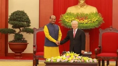 World News | Om Birla Calls Vietnam Important Pillar of India's Act East Policy, Indo-Pacific Vision