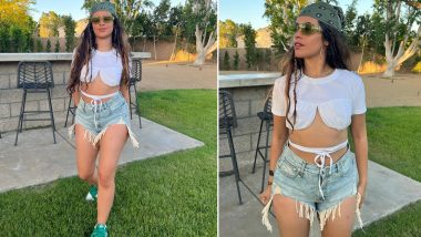 Camila Cabello Looks Stunning In Trendy Infinity Blouse and Hot Denim Shorts at Coachella (View Pics)
