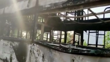 India News | Maoists Set Passenger Bus on Fire in Andhra