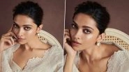 Deepika Padukone Looks Divine As She Shows Off Her New White Saree in Close Up Snaps (View Pics)