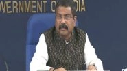India News | Education Minister Dharmendra Pradhan Writes to Tamil Nadu Govt over the Issue of CUET
