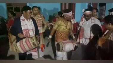 India News | Arunachal Pradesh CM Shows His Dance Moves at Bihu Festival Celebration in Itanagar