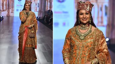 Divyanka Tripathi Looks Royal and Beautiful as She Turns Showstopper at Bombay Times Fashion Week (View Pics)