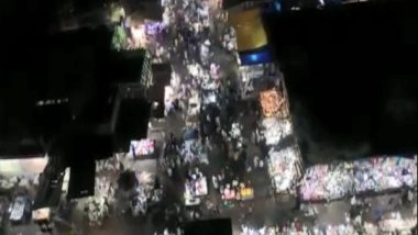 India News | Delhi's Violence-hit Jahangirpuri Under Drone Surveillance, Police Conduct Peace March