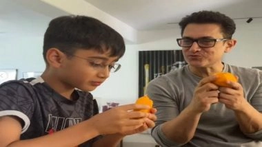 Entertainment News | Aamir Khan Binges on Mangoes with Son Azad Rao