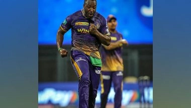 Sports News | KKR's Andre Russell Becomes First Player in IPL to Scalp Four Wickets in One over Spell