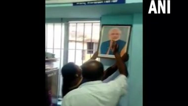 India News | Row over Removal of PM Modi's Photo at Tamil Nadu Panchayat Office, BJP Workers Protest