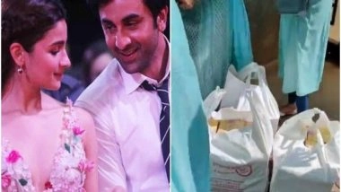 Entertainment News | Ranbir-Alia Wedding: Refreshments Distributed to Media Outside Vastu