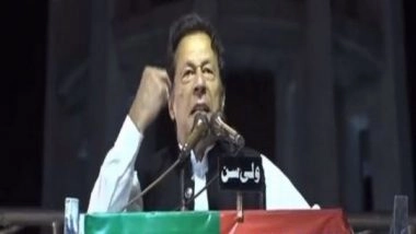 World News | Imran Khan Once Again Praises India's Foreign Policy at Lahore Rally
