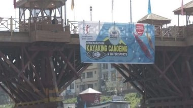 India News | Jammu and Kashmir Sports Council Holds Kayaking, Canoeing Marathon in Jhelum