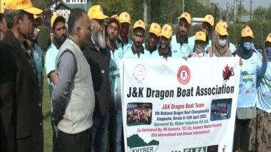 India News | J-K: 28 Member Team Leaves for Dragon Boat Championships