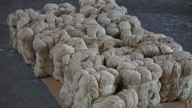 India News | DRI Seizes 395 Kg of Thread Laced with Heroin at Gujarat's Pipavav Port