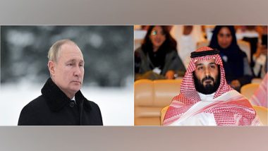 Saudi Crown Prince Mohammed bin Salman Calls Russian President Vladimir Putin to Discuss Ukraine, Yemen, Says Kremlin