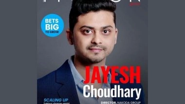 Business News | Jayesh Choudhary, Director, Nakoda Group, Featured on the Cover Page of Tycoon Global Magazine