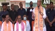 India News | Rajnath Singh Extends Navratri Greetings to Party Workers in Lucknow