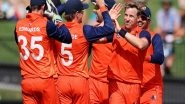 Sports News | Netherlands Skipper Seelaar 'disappointed' After Loss Against NZ in ODI Series