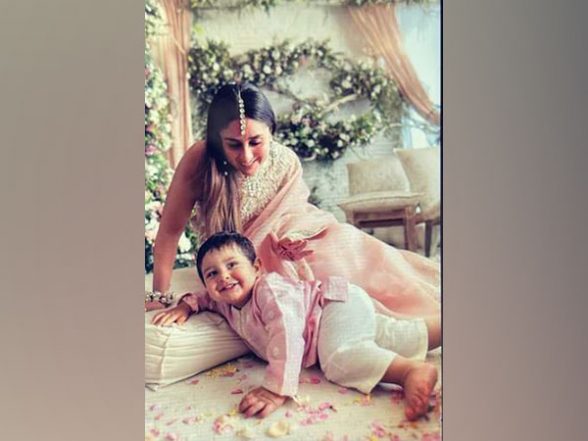 Entertainment News | Have a Look at This Cute Picture of Kareena Kapoor with Son Jeh from Ranbir, Alia's Wedding - Vimarsana News