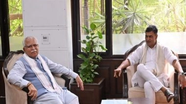 India News | Haryana CM Meets Union Power Minister to Ensure Uninterrupted Electricity Supply