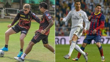 'Lionel Messi vs Cristiano Ronaldo' KKR Presents Sam Billings vs Sunil Narine in a Legendary Fan Battle