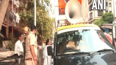 India News | Mumbai Police Detain MNS Leader for 'playing Hanuman Chalisa' Outside Shiv Sena Bhawan