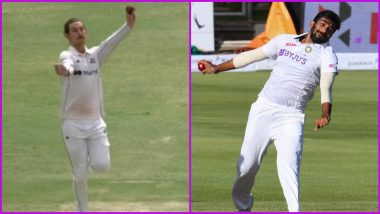 Nic Maddinson Copies Jasprit Bumrah’s Bowling Action During Western Australia vs Victoria Sheffield Shield 2021-22 Final (Watch Video)