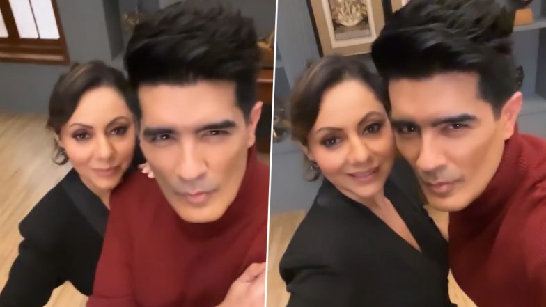 Gauri Khan and Manish Malhotra ‘Successfully Fail’ While Shooting for a Trending Instagram Reel (Watch Video)