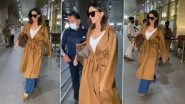 Deepika Padukone Looks Stylish As She Dons a Tan Brown Overcoat in Her Latest Airport Look! (Watch Video)