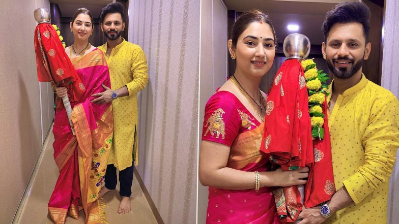 Gudi Padwa 2022: Rahul Vaidya and Disha Parmar Extend Warm Wishes to All on the Festive Occasion!