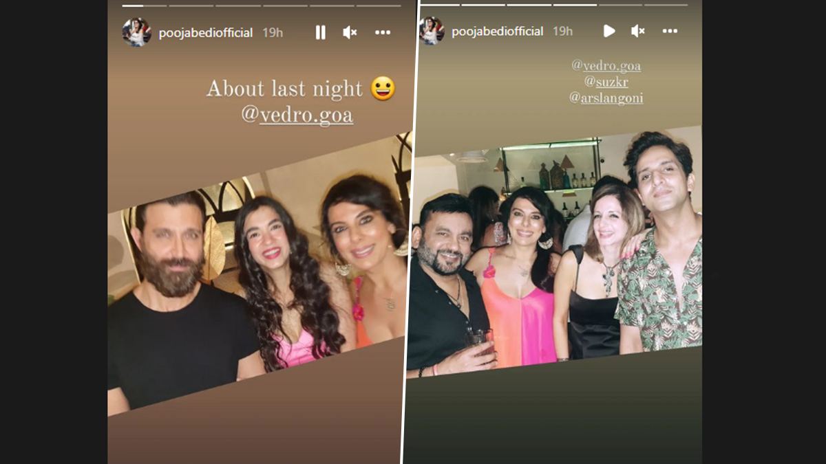 Hrithik Roshan-Saba Azad And Sussanne Khan-Arslan Goni Party Together In Goa; Pooja Bedi Shares Pictures On Instagram | 🎥 LatestLY