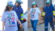 Pregnant Rihanna Spotted With Boyfriend A$AP Rocky in West Hollywood; Pop Singer Rocks a Cool &lsquo;Baby Daddy&rsquo; T-Shirt in These Viral Pics!