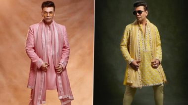 Karan Johar Talks About Having A ’Mid Life Crisis’ As He Flaunts His Outfit From Alia Bhatt and Ranbir Kapoor’s Wedding (View Pics)